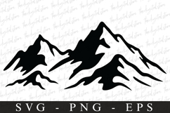 Mountains svg | Svg cut file | Cricut Product Image 1