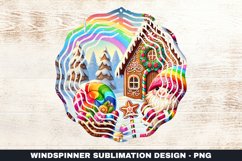 Christmas Wind Spinner Sublimation Design Product Image 1