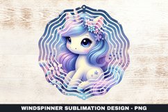 Unicorn Wind Spinner Sublimation Design Product Image 1