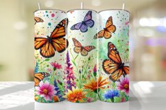 Butterflies Tumbler Wrap | Sublimation | Tumblers Product Image 1