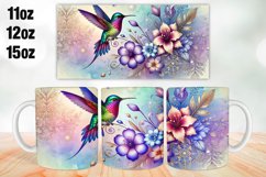Bird with Flowers Mug Wrap Sublimation 11oz, 12oz, 15oz Product Image 1