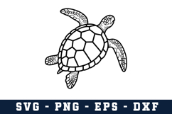 Turtle Svg Design | Svg Cut Files | Digital Download Product Image 1