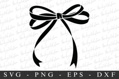 Black Bow Ribbon SVG | SVG Cut files | Cricut Product Image 1