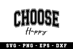 Choose Happy Svg |Motivation SVG Cut files | Cricut Product Image 1
