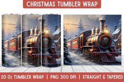 Christmas Tumbler Wrap | Christmas Sublimation | Tumbler Product Image 1