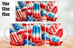 4th of July Mug Wrap Sublimation 11oz, 12oz, 15oz Product Image 1