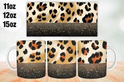 Leopard Pattern Mug Wrap Sublimation 11oz, 12oz, 15oz Product Image 1