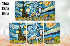 Cow Mug Wrap Sublimation 11oz, 12oz, 15oz Product Image 1