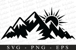 Mountains svg | Svg cut file | Cricut Product Image 1