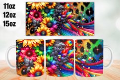 Sunflowers Mug Wrap Sublimation 11oz, 12oz, 15oz Product Image 1