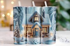 Christmas House Tumbler Wrap | Christmas | Sublimation Product Image 1