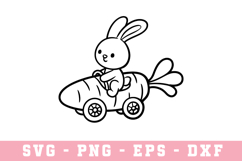 Bunny SVG | SVG Cut files | Cricut Product Image 1