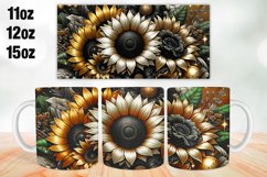 Sunflowers Mug Wrap Sublimation 11oz, 12oz, 15oz Product Image 1