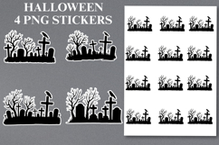 Halloween gravestones boo Stickers Png | Printable Product Image 1