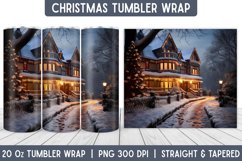 Christmas Tumbler Wrap | Christmas Sublimation | Tumbler Product Image 1