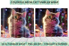 Cute Cat Tumbler Wrap | Tumbler Wrap | Sublimation Tumbler Product Image 1