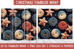 Christmas Tumbler Wrap | Christmas Sublimation | Tumbler Product Image 1