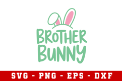 Brother Bunny Easter Svg Design | Easter Svg cut files Product Image 1