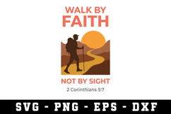 Walk By Faith Svg| SVG Cut files | Cricut Product Image 1