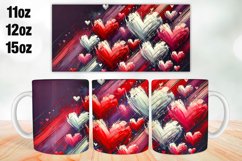 Happy Valentine Day Mug Wrap Sublimation 11oz, 12oz, 15oz Product Image 1