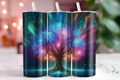 Colorful Tree Tumbler Wrap Sublimation, 20oz Tumbler Wrap Product Image 1