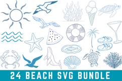 Beach Svg Bundle| Summer SVG Cut files | Cricut Product Image 1