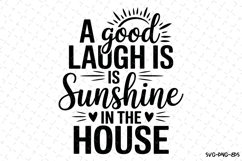 A good laugh is sunshine Svg | Svg Cut Files | Cricut Product Image 1
