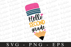 Hello secound grade svg | Graduation Svg | Svg cut file Product Image 1