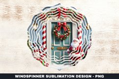 Christmas Wind Spinner Sublimation Design Product Image 1