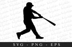 Baseball Player SVG | Sports Svg | Game day svg Product Image 1