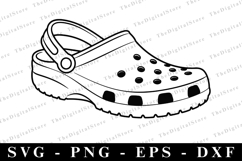 Croc Shoe SVG | SVG Cut files | Cricut Product Image 1