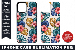 Flower iPhone Case Sublimation PNG | Sublimation Product Image 1