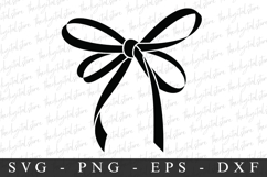 Black Bow Ribbon SVG | SVG Cut files | Cricut Product Image 1