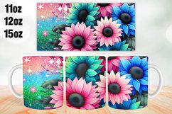 Sunflowers Mug Wrap Sublimation 11oz, 12oz, 15oz Product Image 1