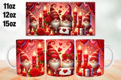 Happy Valentine Day Mug Wrap Sublimation 11oz, 12oz, 15oz Product Image 1