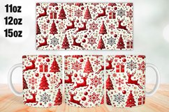 Christmas Mug Wrap Sublimation 11oz, 12oz, 15oz Product Image 1