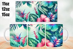 Tropical Mug Wrap Sublimation 11oz, 12oz, 15oz Product Image 1