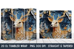 3D Christmas Tumbler Wrap | Tumbler Wrap | Christmas PNG Product Image 1