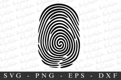 Finger Print SVG | SVG Cut files | Cricut Product Image 1