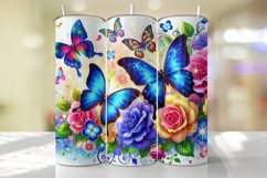 Butterfly Tumbler Wrap | Sublimation | Tumblers Product Image 1