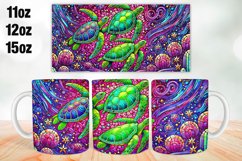 Turtle Mug Wrap Sublimation 11oz, 12oz, 15oz Product Image 1