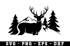 Deer Svg | Forest Svg | Svg Cut File Product Image 1