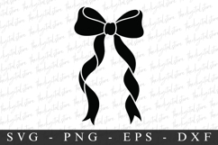 Black Bow Ribbon SVG | SVG Cut files | Cricut Product Image 1
