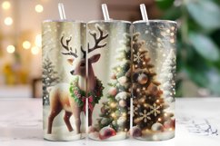 Christmas Deer Tumbler Wrap | Christmas | Sublimation Product Image 1