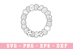 Bunny Egg SVG | SVG Cut files | Cricut Product Image 1