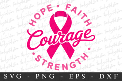 Courage PNG | Breast Cancer Awareness Png Product Image 1