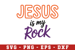 Jesous Is my rock Svg| SVG Cut files | Cricut Product Image 1