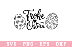 Frohe Egg SVG | SVG Cut files | Cricut Product Image 1