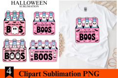 4 Halloween Boos Clipart PNG | Spooky Season Png Product Image 1