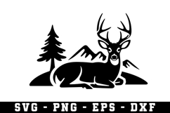 Deer Svg | Forest Svg | Svg Cut File Product Image 1